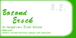 botond ersek business card