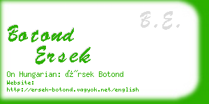 botond ersek business card